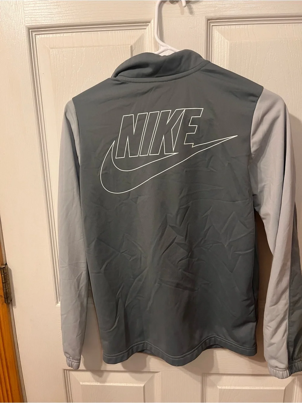 Nike Kids Gray and Light Gray Performance Track Jacket